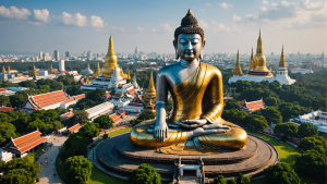 découvrez l'histoire fascinante de la majestueuse statue du bouddha géant (wat phra yai) et son importance spirituelle.