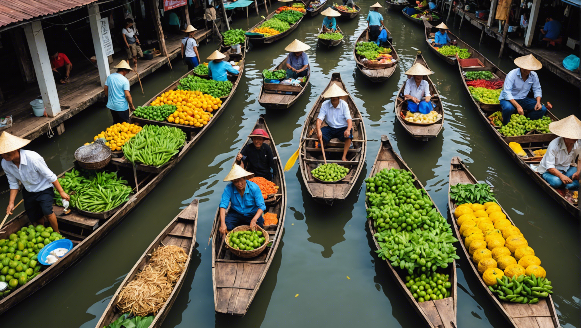 découvrez talad noï, le marché flottant traditionnel en thaïlande où se mêlent saveurs exotiques et artisanat local.