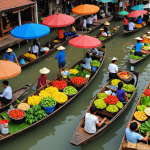 découvrez talad noï, un marché flottant traditionnel unique en thaïlande, où vous pourrez explorer une variété de produits locaux et vivre une expérience authentique.