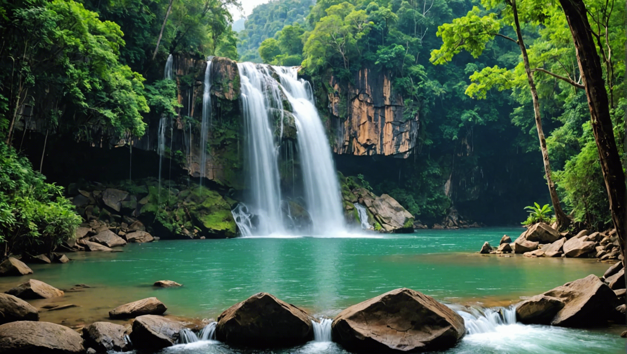découvrez les magnifiques cascades sauvages de thaïlande et plongez au cœur de la nature luxuriante de ce pays d'asie du sud-est. réservez votre voyage dès maintenant pour une aventure inoubliable !