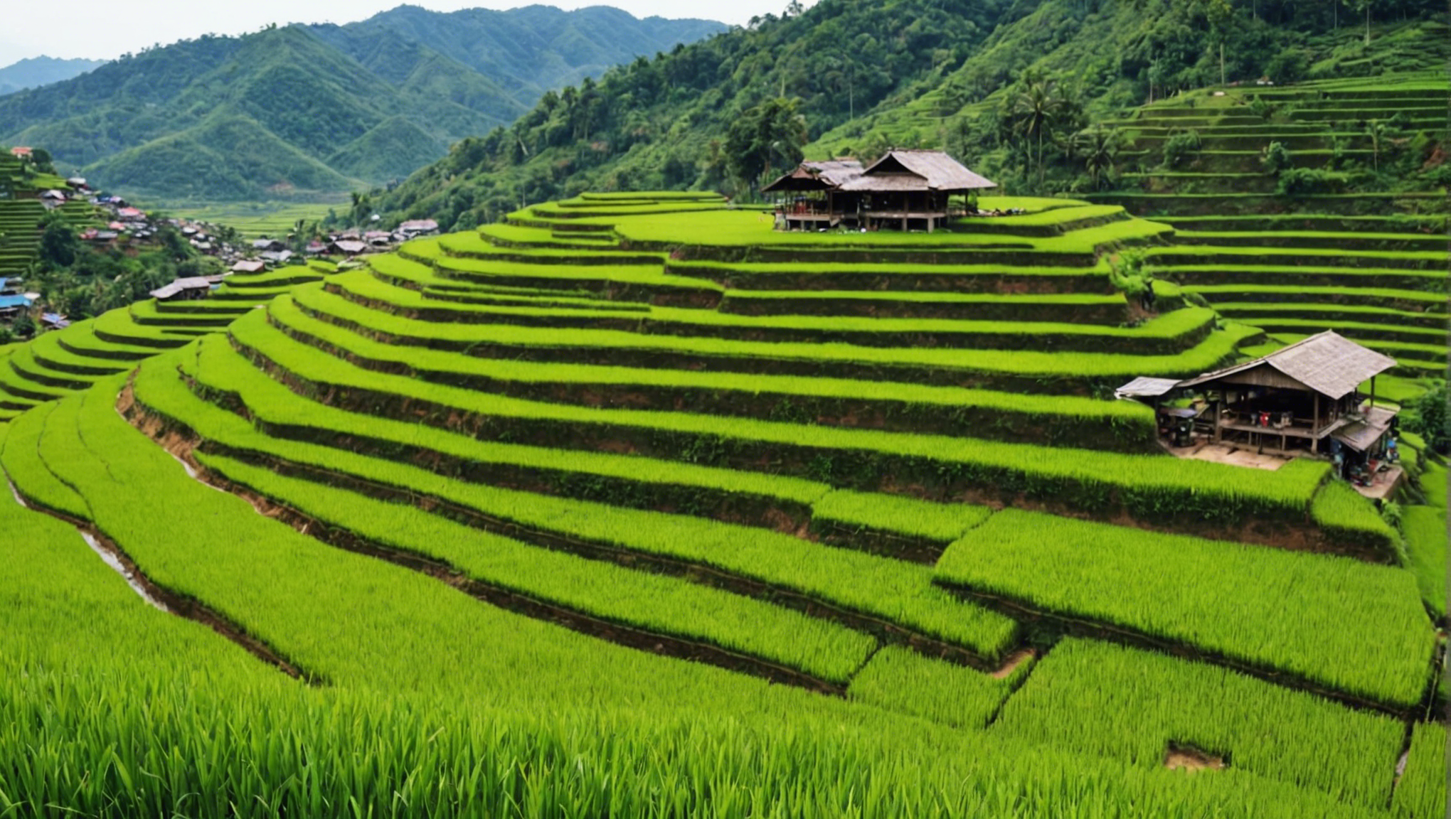découvrez la beauté spectaculaire des rizières en terrasses de ban pa pong piang et plongez dans la raison de leur splendeur.