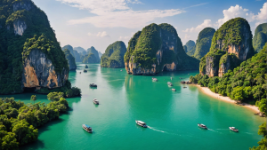 découvrez les paysages époustouflants, les îles éblouissantes et l'hospitalité chaleureuse de la baie de phang nga, un joyau de la thaïlande. ne manquez pas l'occasion d'explorer ses grottes, ses falaises calcaires et ses eaux cristallines lors de votre prochain voyage.