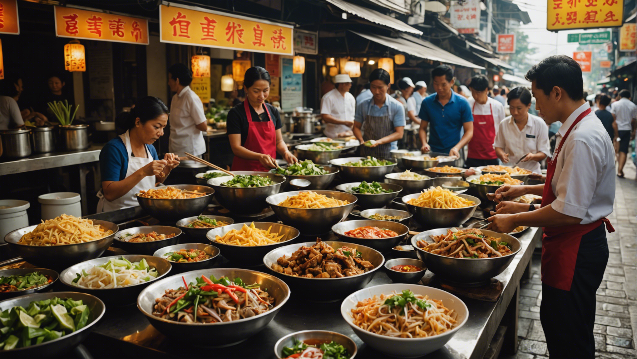découvrez les délices culinaires uniques qui vous attendent dans les rues animées de thaïlande. laissez-vous emporter par les saveurs authentiques de la cuisine de rue thaïlandaise.