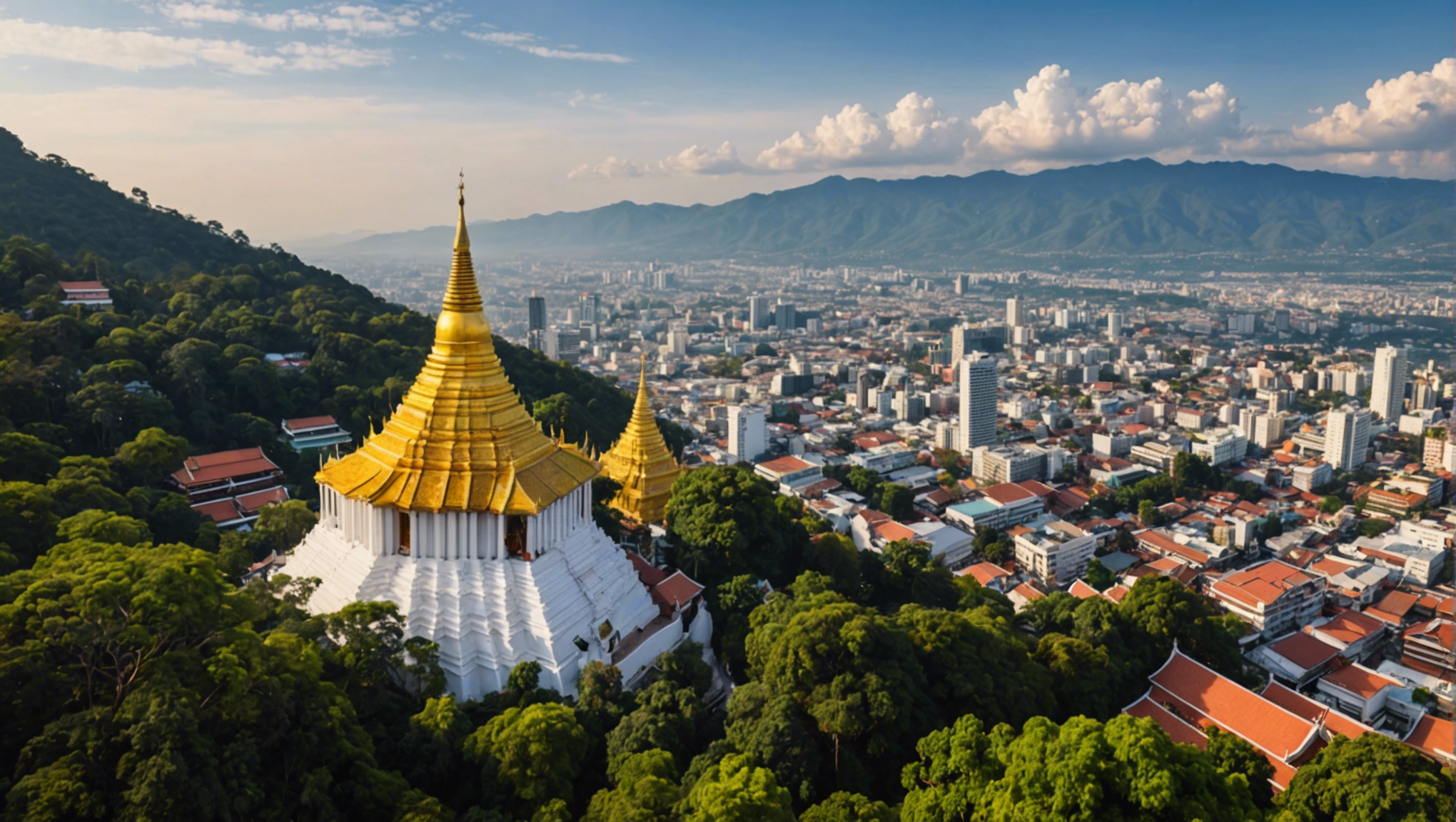 découvrez le wat phra that doi suthep, un site bouddhiste emblématique situé à chiang mai, en thaïlande. ce joyau historique offre une vue panoramique sur la ville et abrite des trésors culturels fascinants.