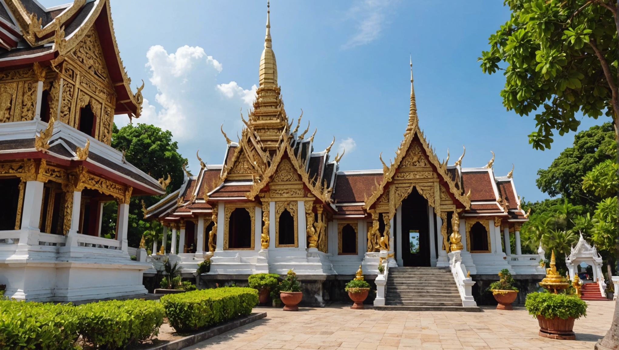 découvrez ce qui rend le temple wat plai laem si unique lors de votre visite à koh samui. explorez son architecture exquise et sa collection de statues impressionnantes.