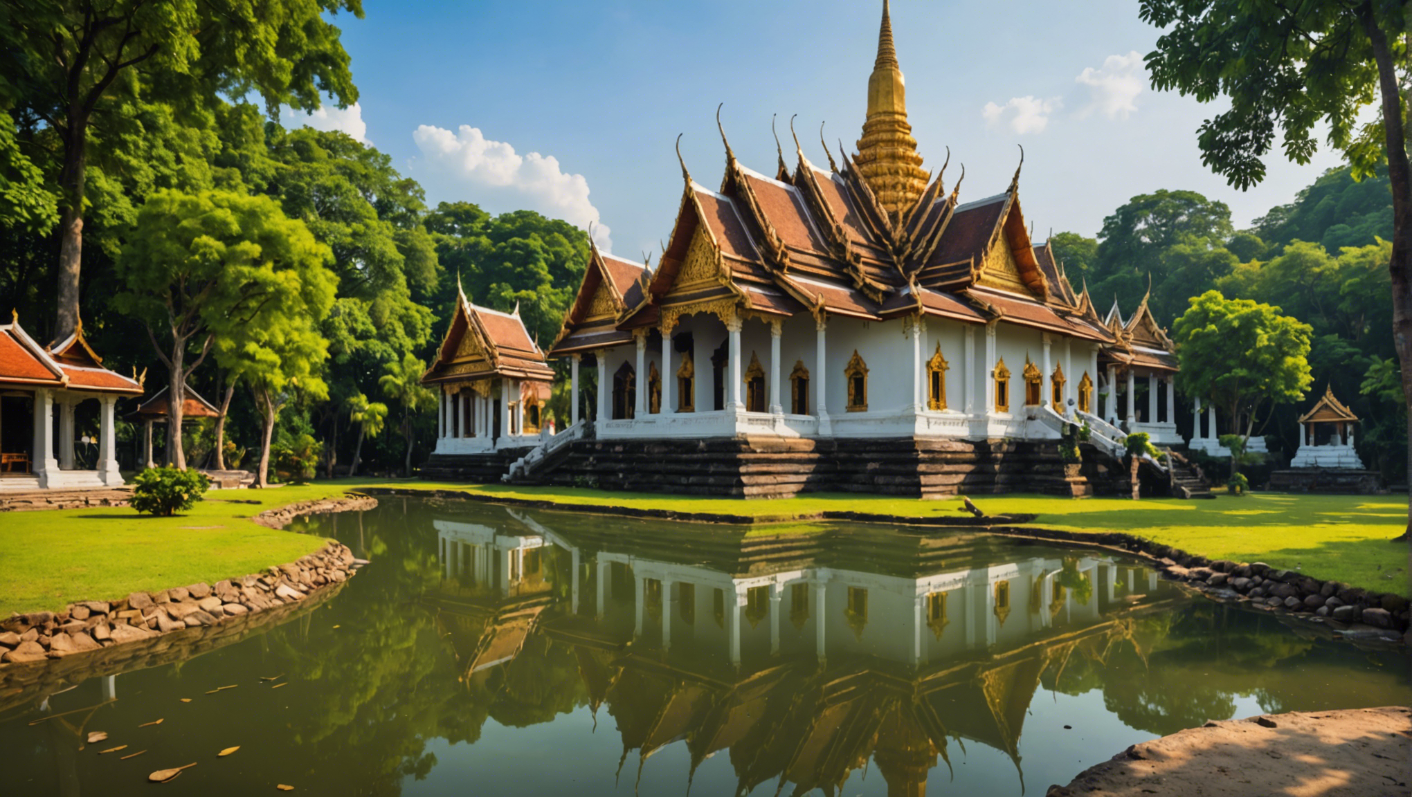 découvrez wat bang thong, un trésor caché de la thaïlande avec son architecture sublime et son atmosphère spirituelle unique. visitez ce site emblématique pour une expérience inoubliable de voyage.