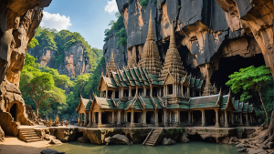 découvrez l'histoire fascinante du temple bouddhiste troglodyte wat tham pla en thaïlande, un lieu empreint de spiritualité et de beauté naturelle.